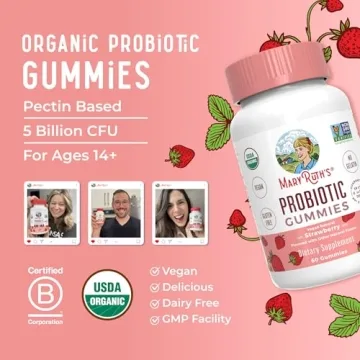 Organic Probiotic Gummies for Digestive Health & Immune Support