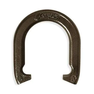 Champion Sports unisex adult Classic Horseshoe Game Set, Black/Silver/Brass, One Size US