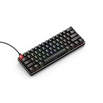 Glorious Custom Gaming Keyboard - GMMK 60% Percent Compact - USB C Wired Mechanical Keyboard - RGB H...