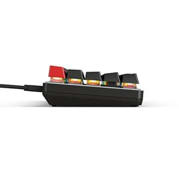 Glorious Custom Gaming Keyboard - GMMK 60% Percent Compact - USB C Wired Mechanical Keyboard - RGB Hot Swappable Switches & Keycaps - Black Metal Top Plate
