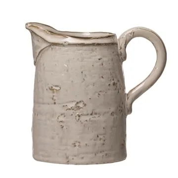 Creative Co-Op 28 oz. Stoneware Reactive Glaze Pitcher