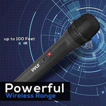 Pyle Wireless Microphone System - Perfect for All Performances