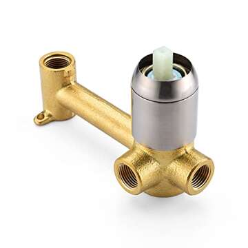 SUMERAIN Brushed Nickel Wall Mount Tub Faucet for Modern Bathrooms