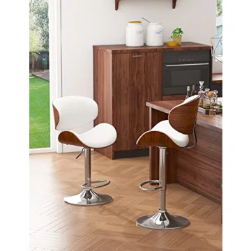 YaFiti Bar Stools: Modern Adjustable Height Swivel Set