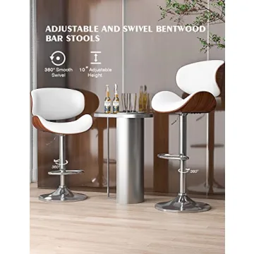 YaFiti Bar Stools: Modern Adjustable Height Swivel Set