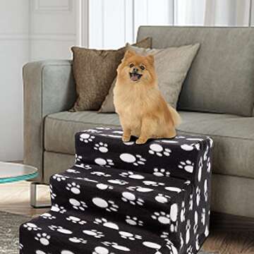 yofit Non-Slip Doggy Steps for Small Pets, Foldable & Washable
