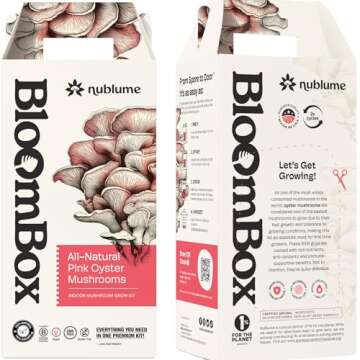 NuBlume Pink Oyster Mushroom Grow Kit - Easy Home Mushroom Growing Ideas