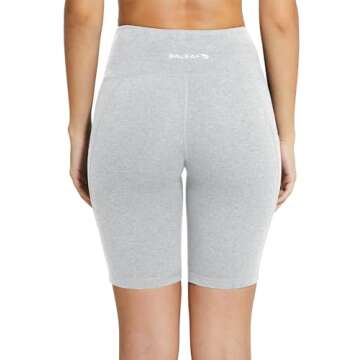 Baleaf Women's Biker Shorts with Tummy Control & Pockets