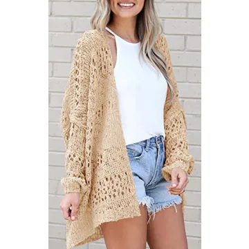 Boho Crochet Cardigan Lightweight Oversized Summer Kimono
