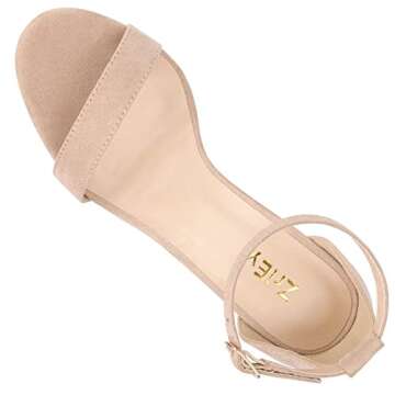 ZriEy Women's Chunky High Heels - Stylish & Comfortable Sandals