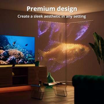 Twinkly Matrix LED Curtain – Smart RGB Gaming Lights