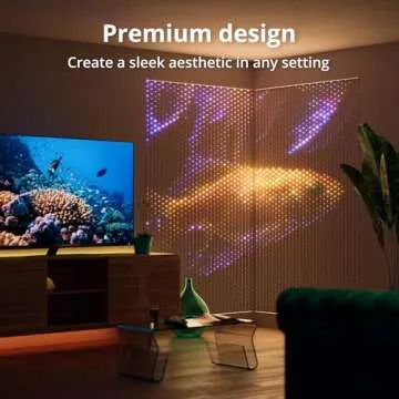 Twinkly Matrix LED Curtain – Smart RGB Gaming Lights