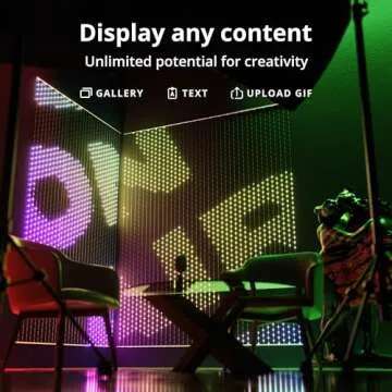 Twinkly Matrix LED Curtain – Smart RGB Gaming Lights