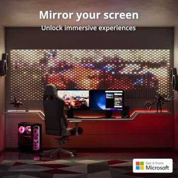 Twinkly Matrix LED Curtain – Smart RGB Gaming Lights