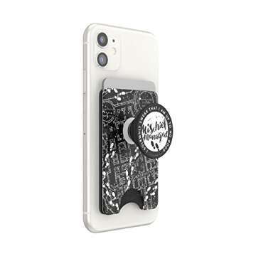 PopSockets Phone Wallet with Expanding Phone Grip, Phone Card Holder, Harry Potter PopWallet - Marauder's Map