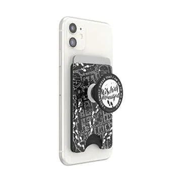 PopSockets Phone Wallet with Expanding Phone Grip, Phone Card Holder, Harry Potter PopWallet - Marauder's Map
