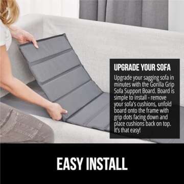 GORILLA GRIP Heavy Duty Sofa Support Board for Sagging Sofas