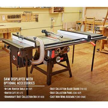 SAWSTOP Contractor Saw 10-Inch | Safety & Performance