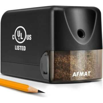 AFMAT Electric Pencil Sharpener for School Use