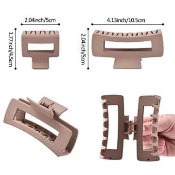 12 Pack Hair Claw Clips for Thick and Thin Hair