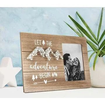 Adventure Begins Picture Frame - Capture Memories
