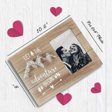 Adventure Begins Picture Frame - Capture Memories