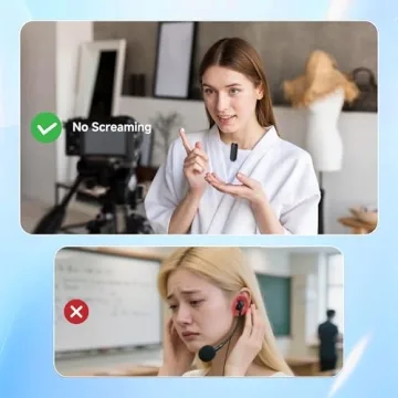 Wireless Voice Amplifier with Dual Microphones for Professionals