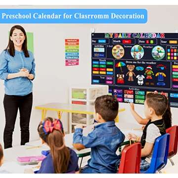 Craftstory Preschool Classroom Calendar Circle-Time Learning Center, My Daily for Toddlers Days-of-T...