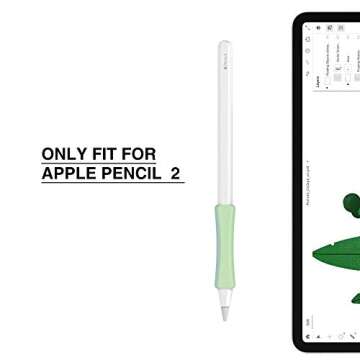 Comfortable Silicone Grips for Apple Pencil 2nd Gen