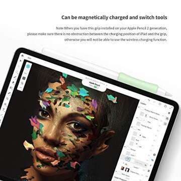 Comfortable Silicone Grips for Apple Pencil 2nd Gen