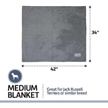 PetFusion Premium Dog & Cat Blanket | Ultra Soft Pet Blanket Available in Plush or Quilted; 2 Colors (Grey; Brown) | Perfect for Small Dogs & Large Dogs