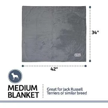 PetFusion Premium Dog & Cat Blanket | Ultra Soft Pet Blanket Available in Plush or Quilted; 2 Colors (Grey; Brown) | Perfect for Small Dogs & Large Dogs