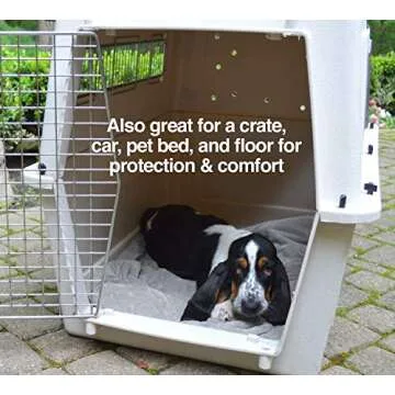 PetFusion Premium Dog & Cat Blanket | Ultra Soft Pet Blanket Available in Plush or Quilted; 2 Colors (Grey; Brown) | Perfect for Small Dogs & Large Dogs