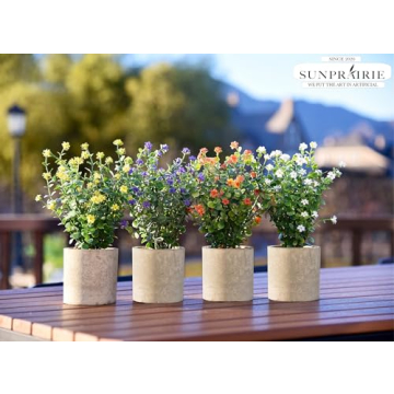 Chic SUNPRAIRIE Faux Plants Set - Zero Maintenance Indoor Decor