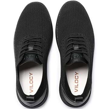 VILOCY Men's Lightweight Casual Dress Sneakers Oxfords