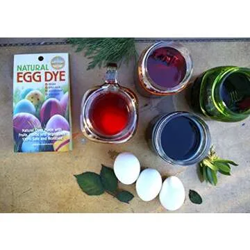 Natural Earth Paint Egg Dye Kit – Eco-Friendly, Non-Toxic Easter Egg Coloring for Kids & Adults – 4 Food-Safe Dyes, No Boiling Needed, Mixable Colors, Vegan & Sustainable