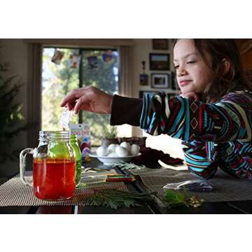 Natural Earth Paint Egg Dye Kit – Eco-Friendly, Non-Toxic Easter Egg Coloring for Kids & Adults – 4 Food-Safe Dyes, No Boiling Needed, Mixable Colors, Vegan & Sustainable