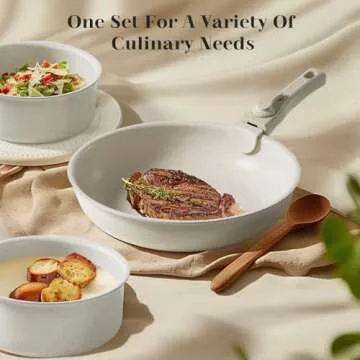 Sweetcrispy 12 Piece Nonstick Cookware Set - Stackable