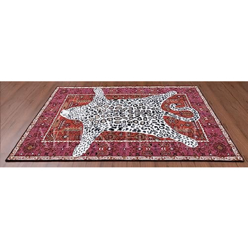 Allen Home Wool Area Rug | Octavia Leopard Design | Soft & Durable