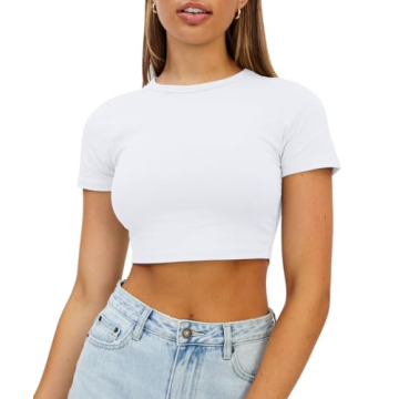 WYNNQUE Women's Soft Stylish Summer Crop Tops