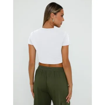 WYNNQUE Women's Soft Stylish Summer Crop Tops