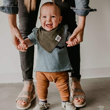 Parker Baby Bandana Bibs - 8 Pack Unisex Bibs