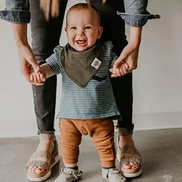Parker Baby Bandana Bibs - 8 Pack Unisex Bibs