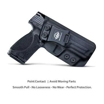 POLE.CRAFT M&P 2.0 9mm Hoster IWB KYDEX for Smith & Wesson M&P 9mm M2.0 4"/4.25" Pistol Case - Insid...