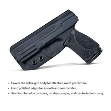 POLE.CRAFT M&P 2.0 9mm Hoster IWB KYDEX for Smith & Wesson M&P 9mm M2.0 4"/4.25" Pistol Case - Inside Waistband Concealed Carry Holster S&W M&P 9mm 2.0 Gun Pouch Accessories