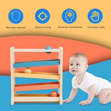 Twefex Montessori Ball Tracker for Toddlers - Safe & Engaging