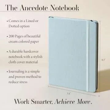 Hardcover Ruled Journal with Thick 100 gsm College Ruled Paper A5 size (8.3 inches x 5.4 inches) - D...