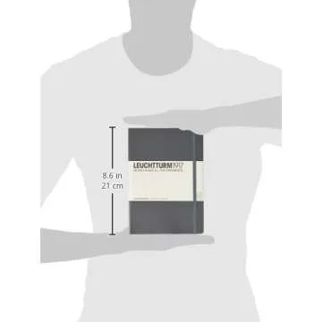 LEUCHTTURM1917 - Notebook Hardcover Medium A5-251 Numbered Pages for Writing and Journaling (Anthracite, Dotted)