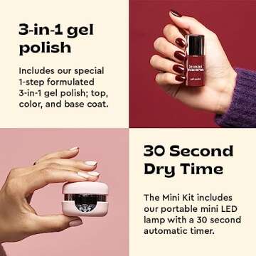 Le Mini Macaron Gel Manicure Kit for At-Home Nail Art