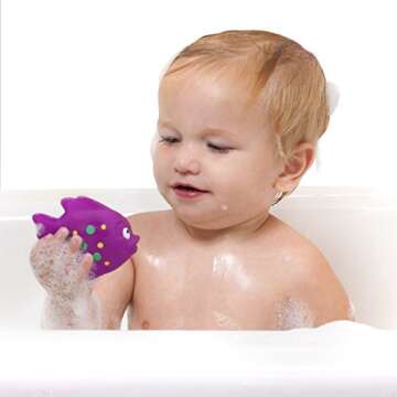 Nuby Fun Fish Squirters - Engaging Bath Toy 3 Pack for Kids
